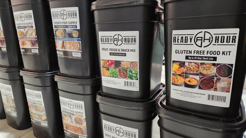 Sustainable Montana carries Ready Hour emergency food kits including gluten-free options