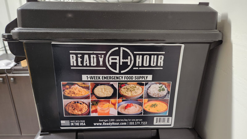 Sustainable Montana carries Ready Hour emergency food kits including 1-week boxes